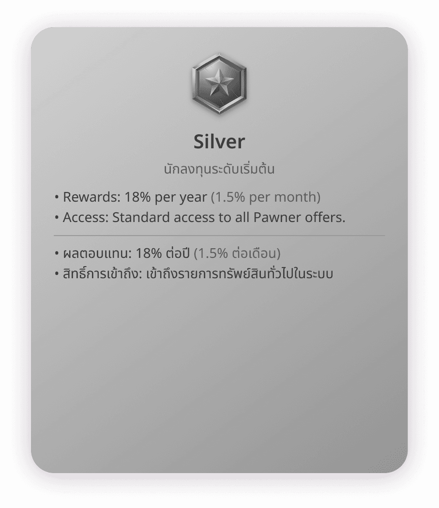 Silver investment tier